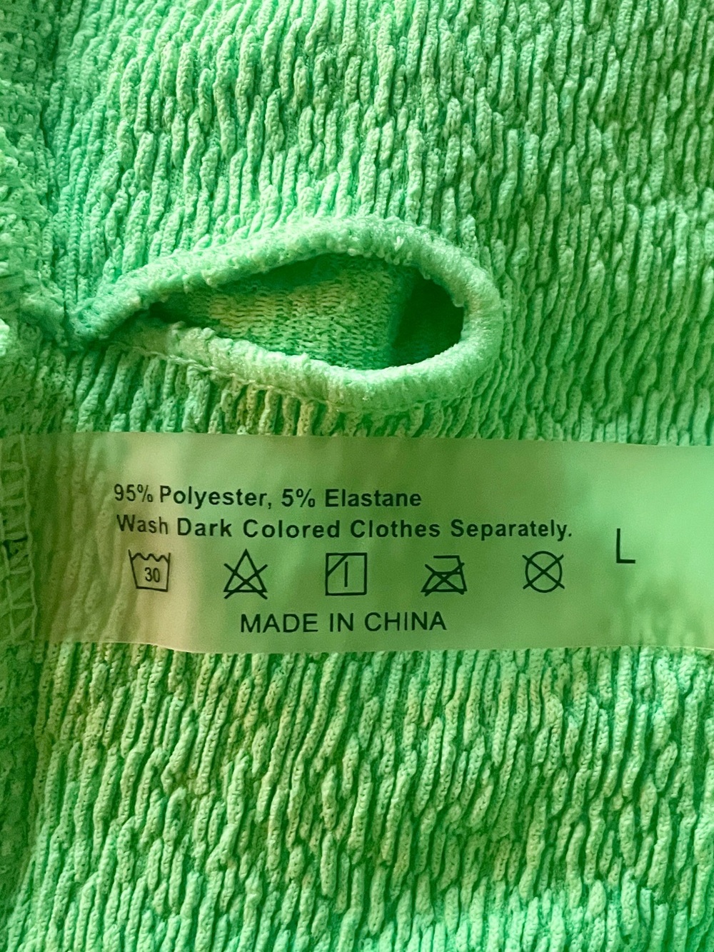 ๐ Bundle of 2 Textured Bikini Tops | SIZE LARGE | Like New - Picture 6 of 6